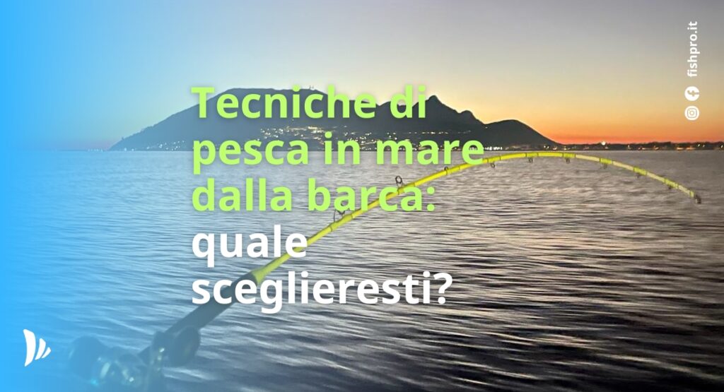 tecniche di pesca in mare dalla barca: traina, bolentino, drifting e jigging. La tua prossima cattura ti aspetta!