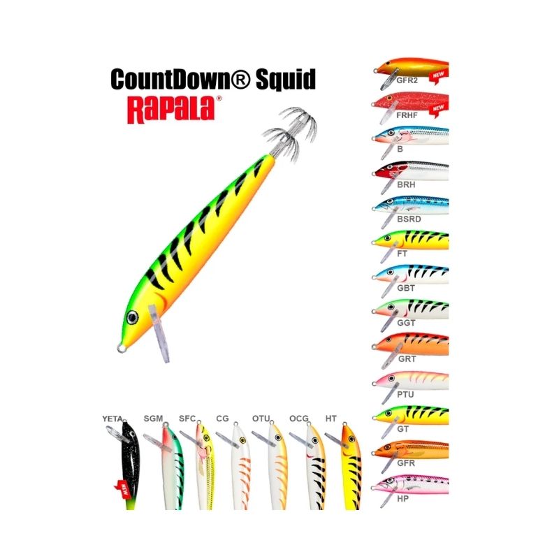 rapala squider colori